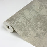 Odell Silver Antique Tiles Wallpaper with Vintage Geometric Pattern - A-Street Prints 2971-86371
