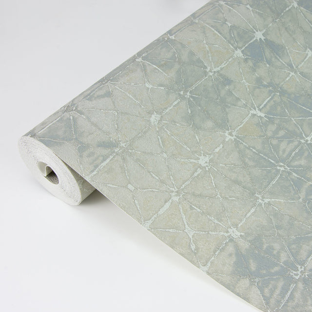 Odell Light Blue Antique Tiles Wallpaper with Vintage Geometric Pattern - A-Street Prints 2971-86373