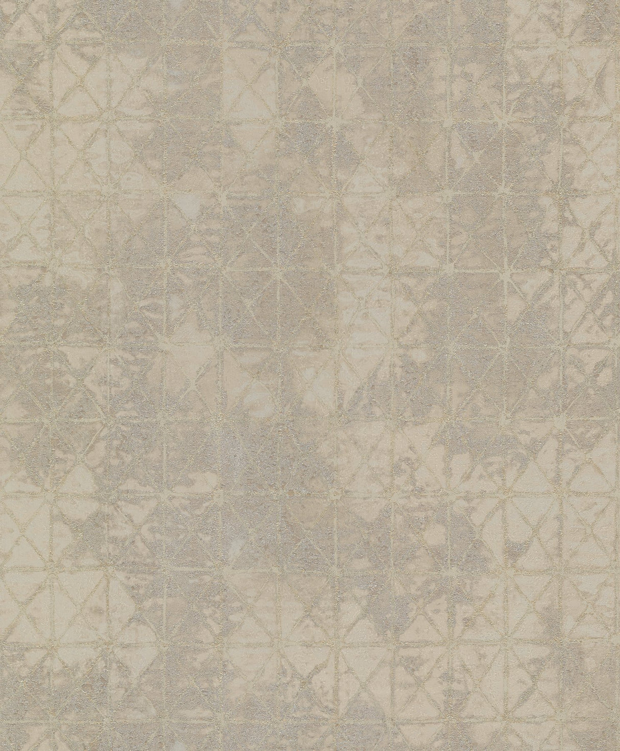 Odell Pewter Antique Tiles Wallpaper with Geometric Vintage Pattern - A-Street Prints 2971-86375