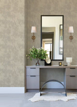 Odell Pewter Antique Tiles Wallpaper with Geometric Vintage Pattern - A-Street Prints 2971-86375