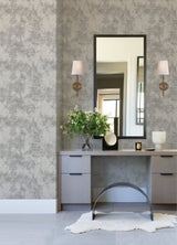 Odell Slate Antique Tiles Wallpaper with Geometric Vintage Pattern - Brewster 2971-86376