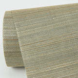 Hiromi Pewter Abaca Grasscloth Wallpaper with Distressed Textures - A-Street Prints 2972-54752