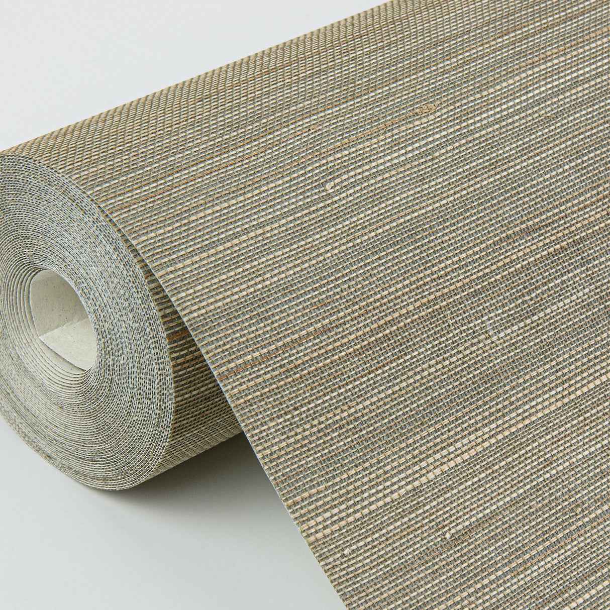 Hiromi Pewter Abaca Grasscloth Wallpaper with Distressed Textures - A-Street Prints 2972-54752