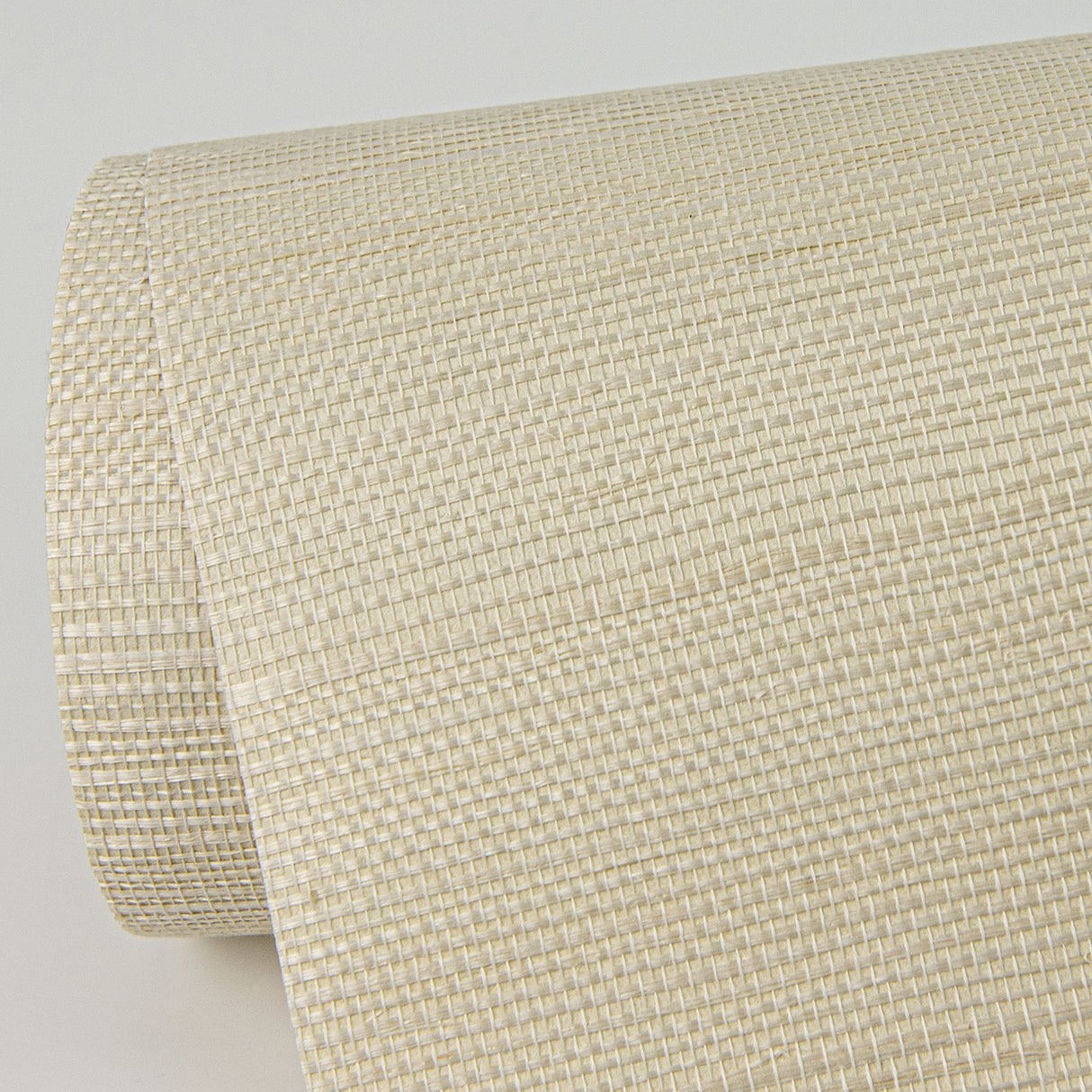 Hetao Cream Sisal Grasscloth Wallpaper, Fine Woven Modern Texture - A-Street Prints 2972-54760