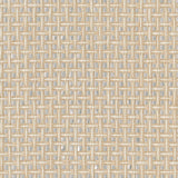 Aki Silver Paper Weave Basketweave Grasscloth Wallpaper with Modern Distressed Texture - 2972-54774