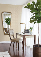 Aki Silver Paper Weave Basketweave Grasscloth Wallpaper with Modern Distressed Texture - 2972-54774