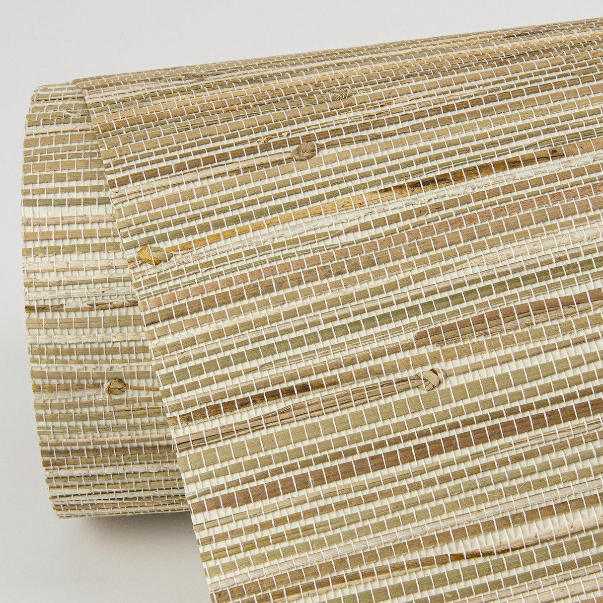 Sogen Khaki Knotted Sea Grasscloth Wallpaper with Distressed Textures - A-Street Prints 2972-65621