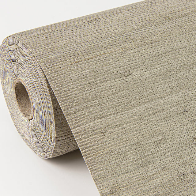Battan Olive Jute Grasscloth Wallpaper with Distressed Textures - A?Street Prints 2972-65655