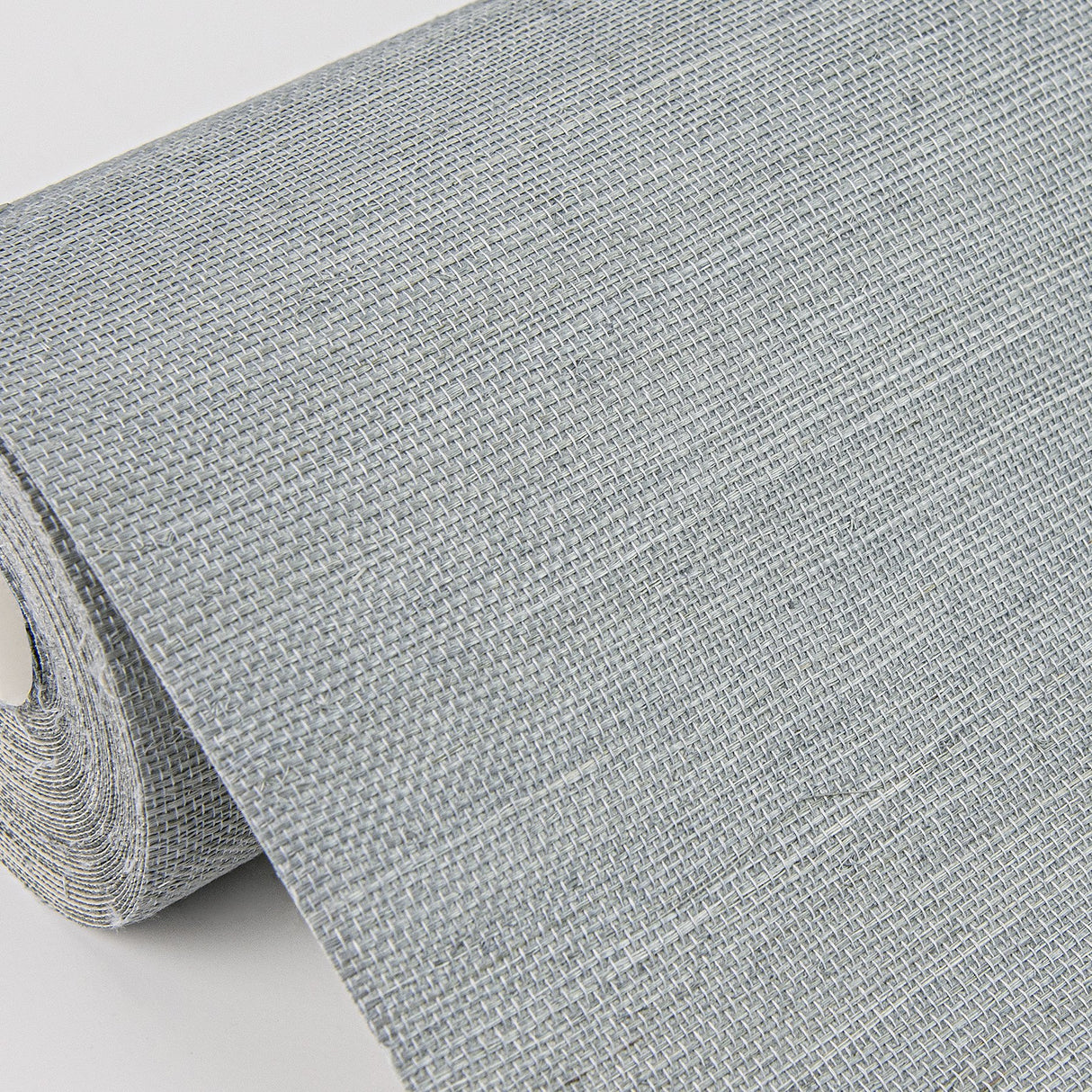 Mirador Light Blue Sisal Grasscloth Wallpaper with Modern Distressed Texture - A-Street Prints 2972-80013