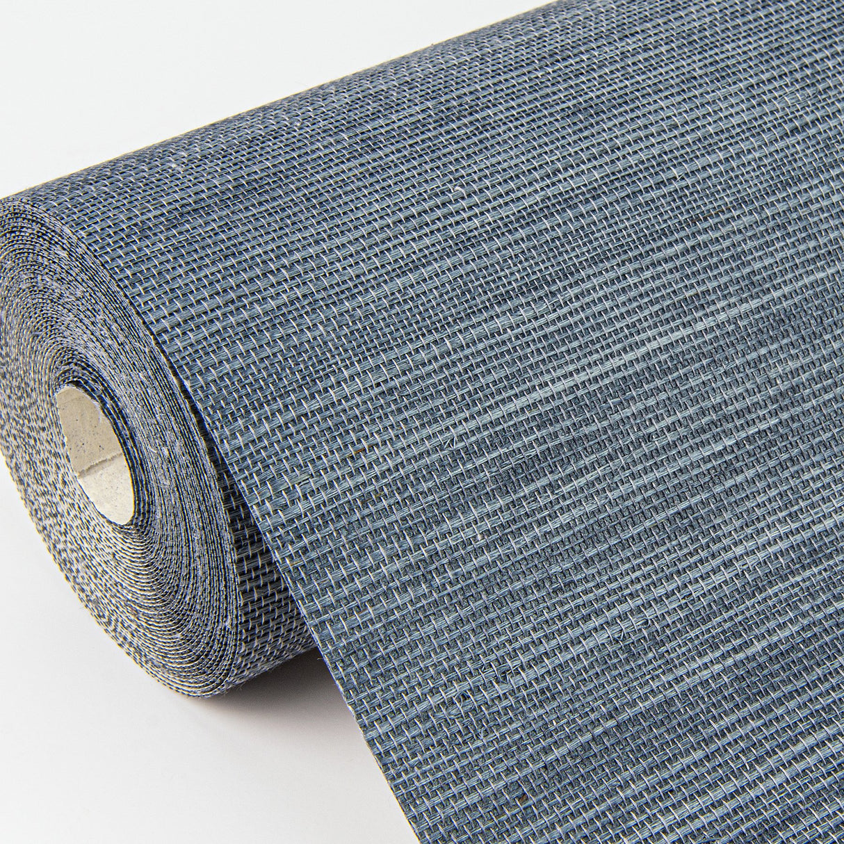 Victoria Indigo Sisal Grasscloth Wallpaper with Distressed Textures in Modern Style - A-Street Prints 2972-80015
