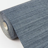 Victoria Indigo Sisal Grasscloth Wallpaper with Distressed Textures in Modern Style - A-Street Prints 2972-80015
