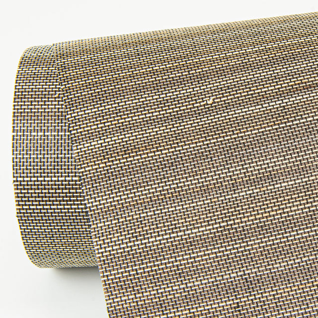 Mai Dark Grey Abaca Grasscloth Wallpaper with Modern Striped Graphic Texture - A-Street Prints 2972-86103