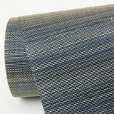 Mai Indigo Abaca Grasscloth Wallpaper with Variegated Horizontal Pinstripes - A-Street Prints 2972-86104