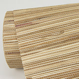 Shuang Light Brown Handmade Grasscloth Wallpaper with Distressed Textures - A-Street Prints 2972-86107