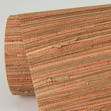 Shuang Coral Handmade Grasscloth Wallpaper with Distressed Textures Motif - A-Street Prints 2972-86108