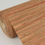 Shuang Coral Handmade Grasscloth Wallpaper with Distressed Textures Motif - A-Street Prints 2972-86108