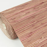 Shuang Raspberry Handmade Grasscloth Wallpaper with Distressed Textures - A-Street Prints 2972-86109
