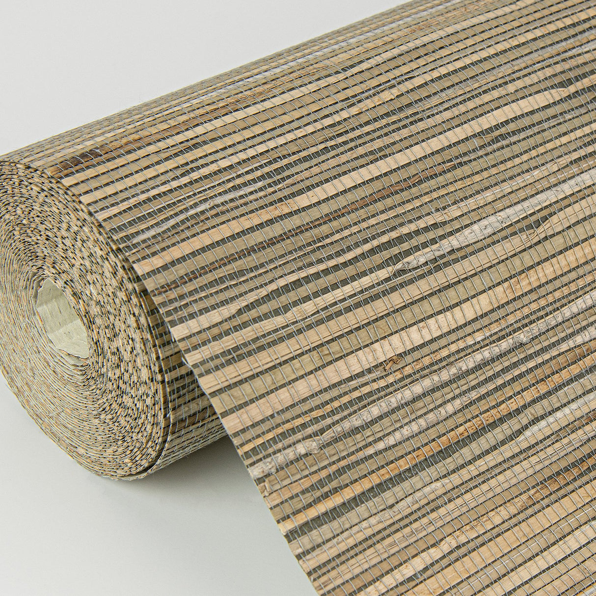 Shuang Olive Handmade Grasscloth Wallpaper with Distressed Textures Pattern - A-Street Prints 2972-86110