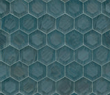 Shunan Blue Veneer Inlay Geometric Wallpaper - A-Street Prints 2972-86112