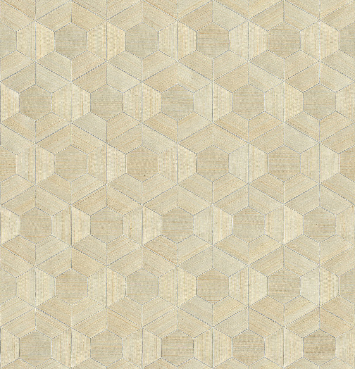 Linzhi Metallic Abaca Grasscloth Geometric Wallpaper - A-Street Prints 2972-86114