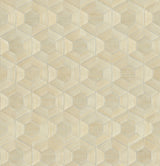 Linzhi Metallic Abaca Grasscloth Geometric Wallpaper - A-Street Prints 2972-86114