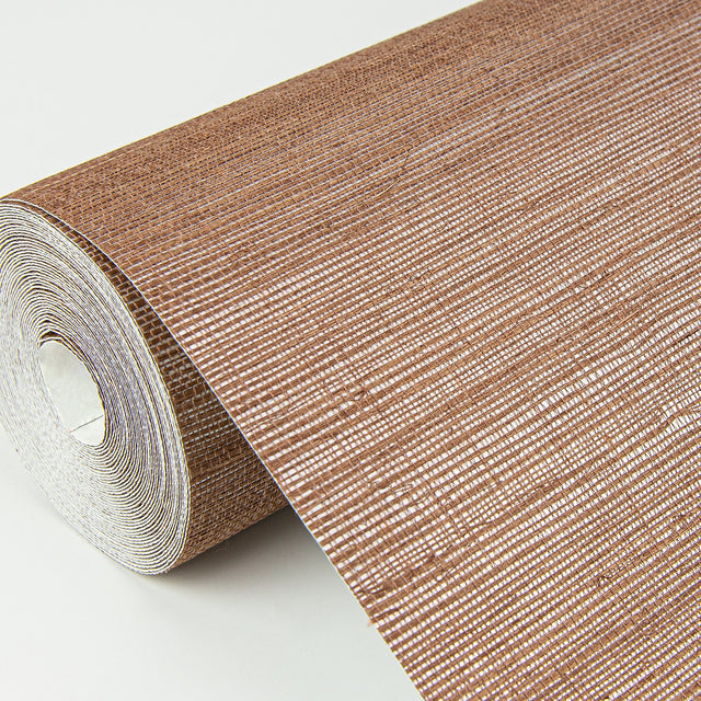 Caihon Rust Sisal Grasscloth Wallpaper with Distressed Textures Motif - A-Street Prints 2972-86117