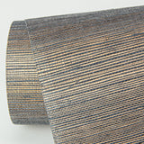 Caihon Slate Sisal Grasscloth Wallpaper with Distressed Textures Pattern, Modern Style - A?Street Prints 2972-86118