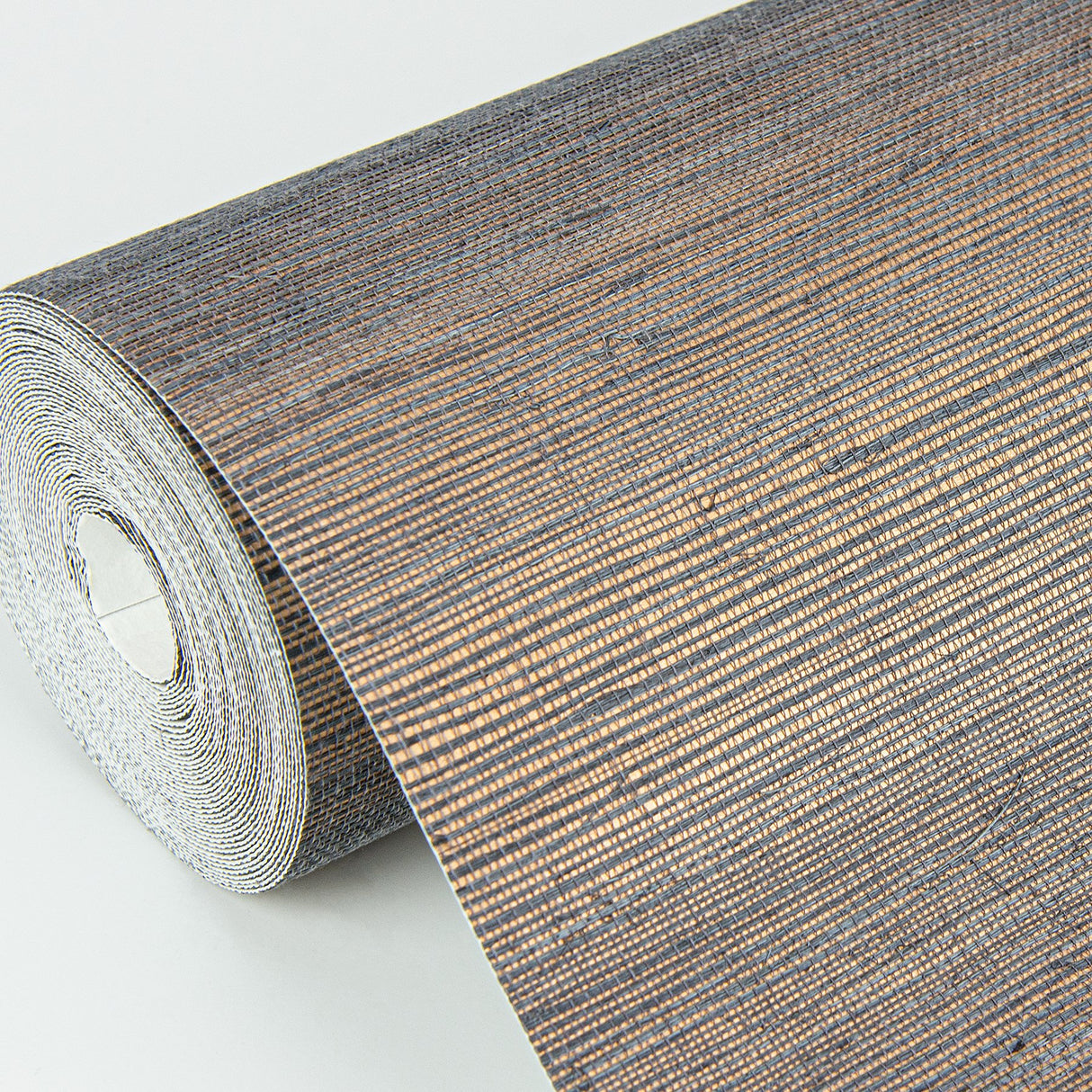 Caihon Slate Sisal Grasscloth Wallpaper with Distressed Textures Pattern, Modern Style - A?Street Prints 2972-86118