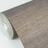 Caihon Slate Sisal Grasscloth Wallpaper with Distressed Textures Pattern, Modern Style - A?Street Prints 2972-86118
