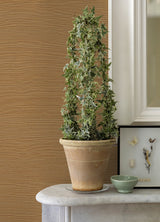 Aiko Orange Sisal Grasscloth Wallpaper with Distressed Textures Bohemian Style - Brewster 2972-86121