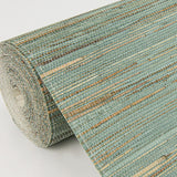 Kira Turquoise Hemp Grasscloth Wallpaper with Distressed Textures  A?Street Prints 2972-86125