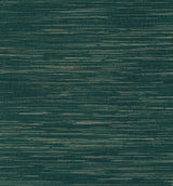 Kira Teal Hemp Grasscloth Wallpaper with Distressed Textures Modern Graphic Weave - Brewster 2972-86126