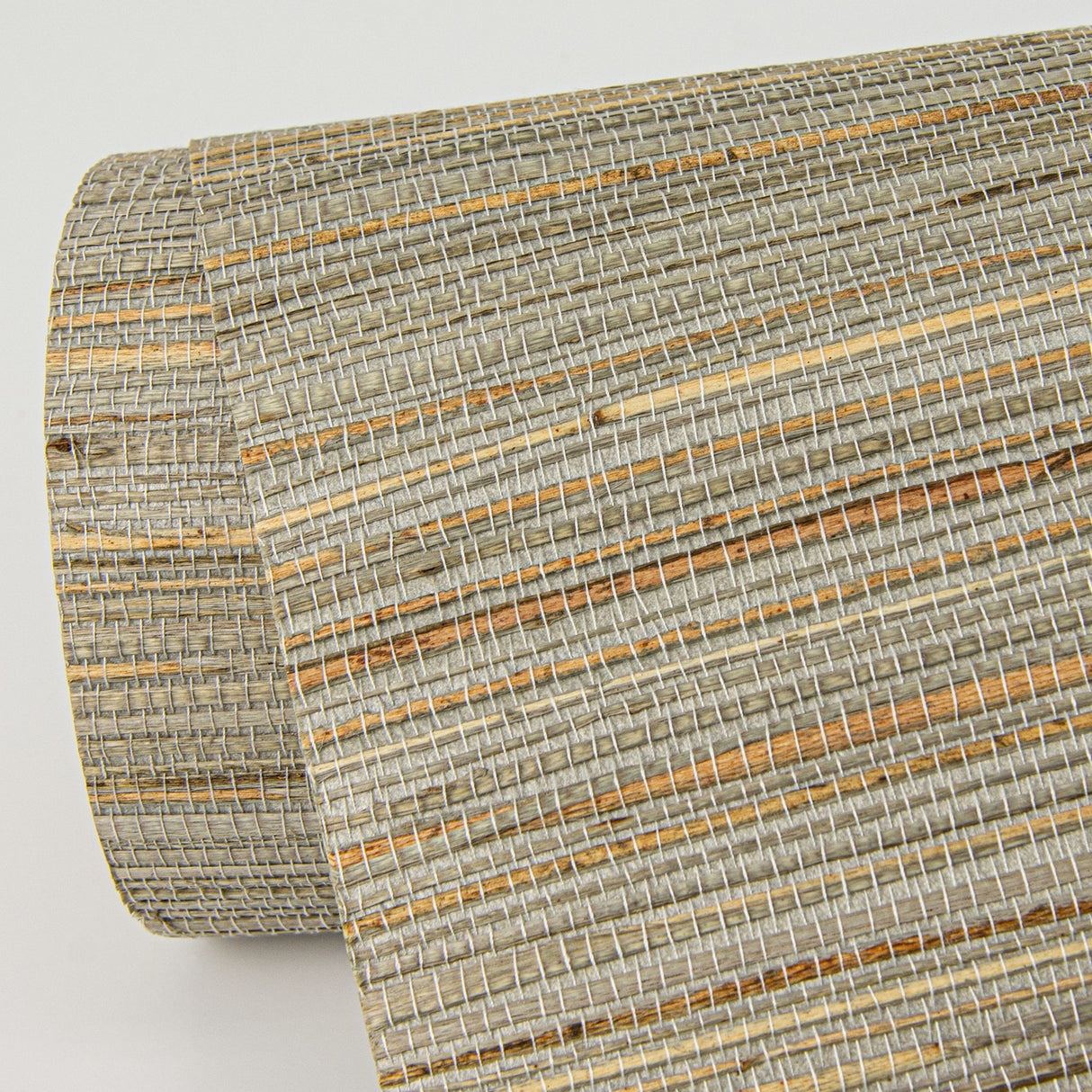 Kira Neutral Hemp Grasscloth Wallpaper with Distressed Textures in Modern Style - Brewster 2972-86127