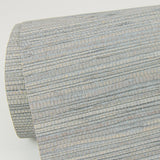 Kira Periwinkle Hemp Grasscloth Wallpaper with Distressed Textures - A-Street Prints 2972-86130
