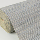 Kira Periwinkle Hemp Grasscloth Wallpaper with Distressed Textures - A-Street Prints 2972-86130