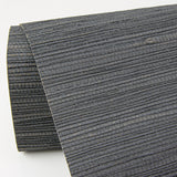 Kira Charcoal Hemp Grasscloth Wallpaper with Distressed Textures - A?Street Prints 2972-86132