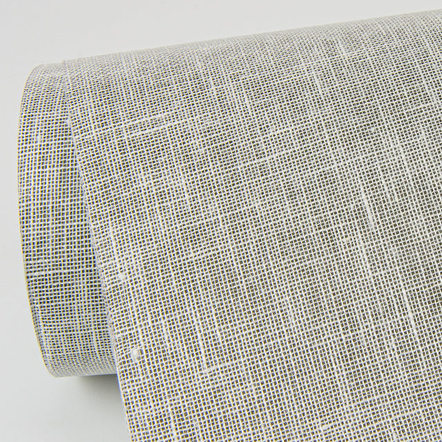 Donmei Grey Linen Wallpaper with Fabric & Woven Texture - A-Street Prints 2972-86135