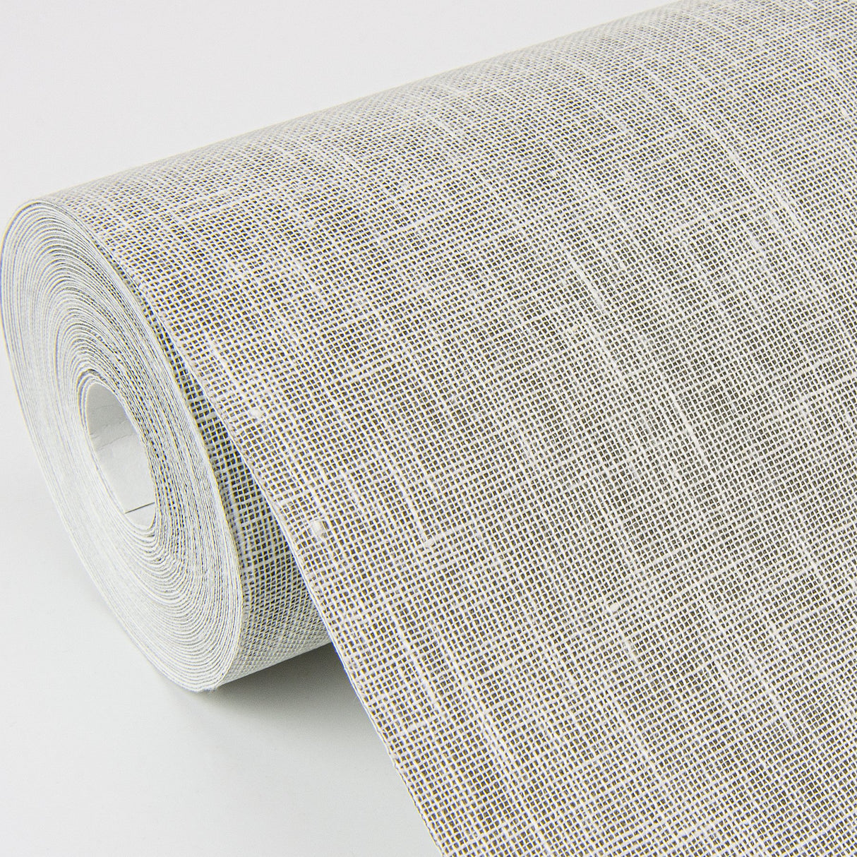 Donmei Grey Linen Wallpaper with Fabric & Woven Texture - A-Street Prints 2972-86135