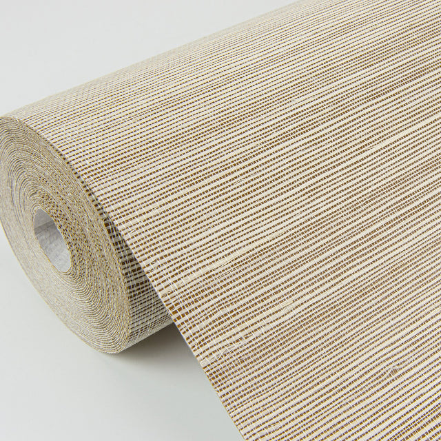 Sakiya Neutral Sisal Grasscloth Wallpaper with Distressed Textures - A?Street Prints 2972-86136
