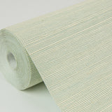 Sakiya Seafoam Sisal Grasscloth Wallpaper with Distressed Textures Motif, Modern Style - Brewster 2972-86137
