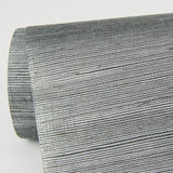 Sakiya Slate Sisal Grasscloth Wallpaper with Distressed Textures - A-Street Prints 2972-86138