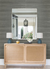 Sakiya Slate Sisal Grasscloth Wallpaper with Distressed Textures - A-Street Prints 2972-86138