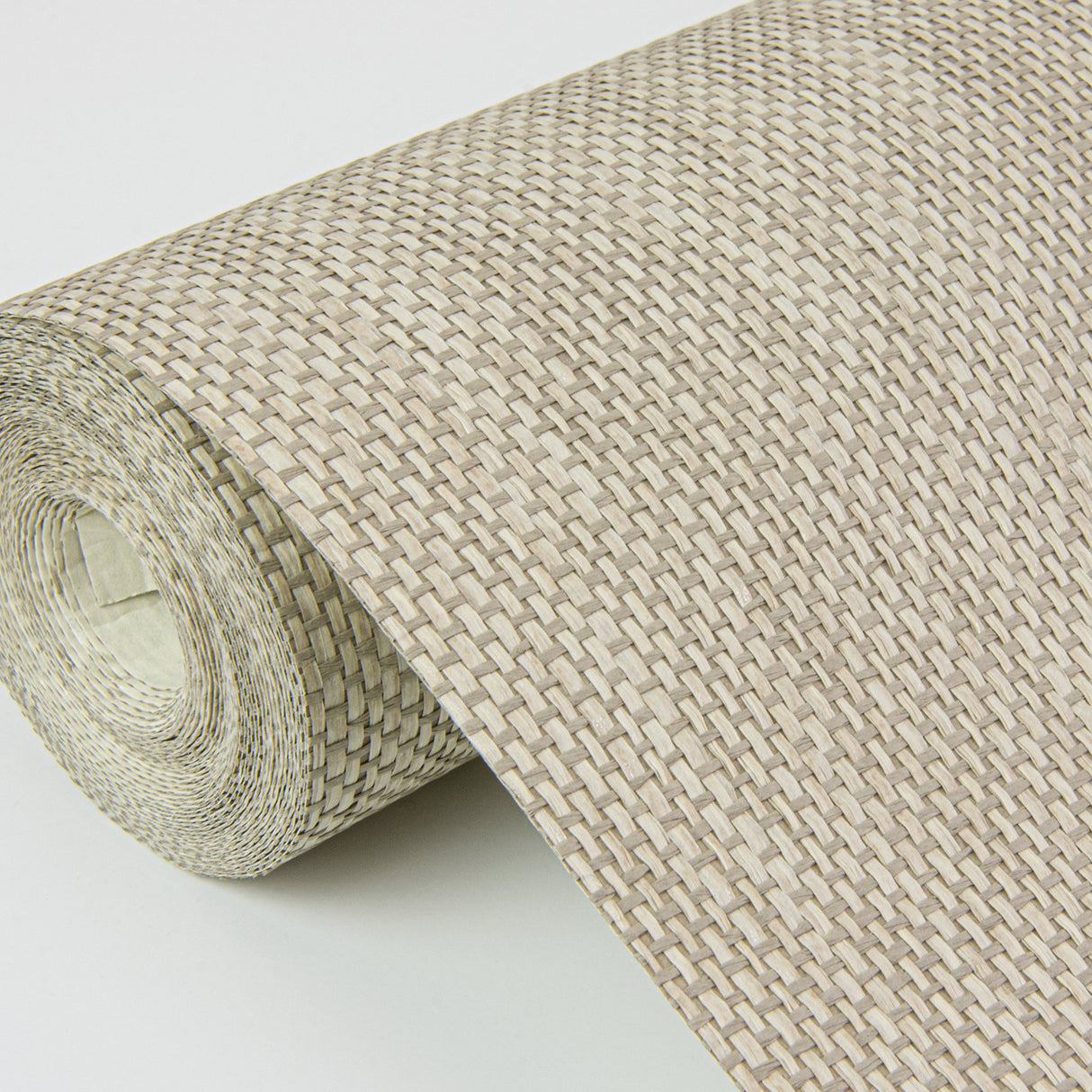 Jia Taupe Paper Weave Grasscloth Wallpaper with Distressed Textures - A-Street Prints 2972-86140