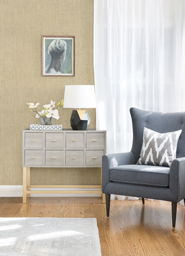 Yanyu Wheat Paper Weave Grasscloth Wallpaper with Distressed Textures Pattern - A-Street Prints 2972-86142