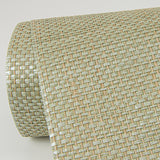 Yanyu Sage Paper Weave Grasscloth Wallpaper with Distressed Texture, Modern - A-Street Prints 2972-86143