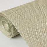 Yanyu Sage Paper Weave Grasscloth Wallpaper with Distressed Texture, Modern - A-Street Prints 2972-86143