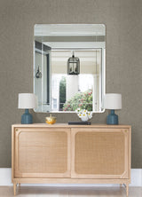 Madoka Dark Grey Paper Weave Grasscloth Wallpaper with Chevron & Houndstooth Pattern, Modern Style - A-Street Prints 2972-86145