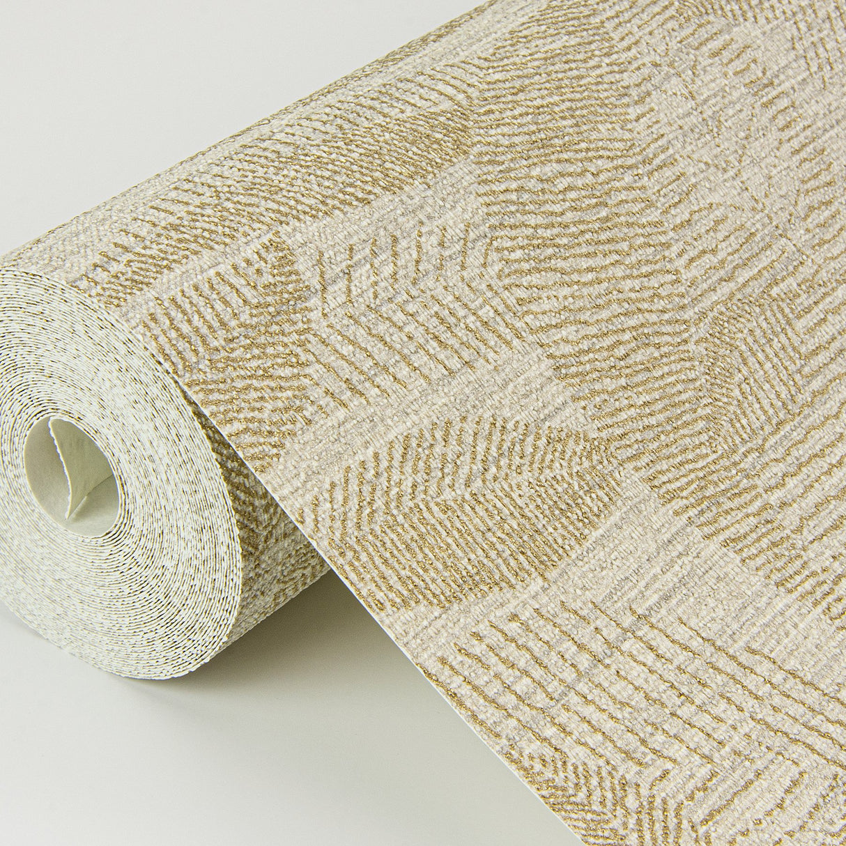 Lei Gold Leaf Wallpaper with Botanical Leaf Pattern, Farmhouse Vinyl Sidewall - Brewster 2972-86150