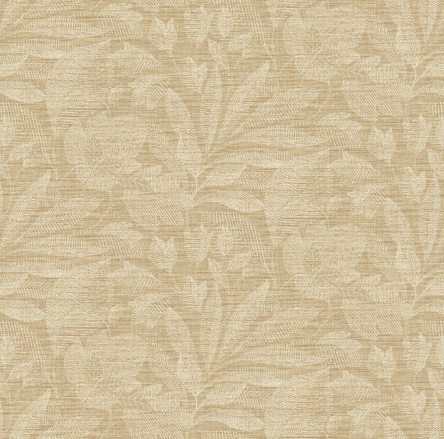 Lei Wheat Leaf Wallpaper in Wheat Botanical Farmhouse Style - A-Street Prints 2972-86155
