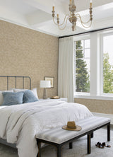 Lei Wheat Leaf Wallpaper in Wheat Botanical Farmhouse Style - A-Street Prints 2972-86155